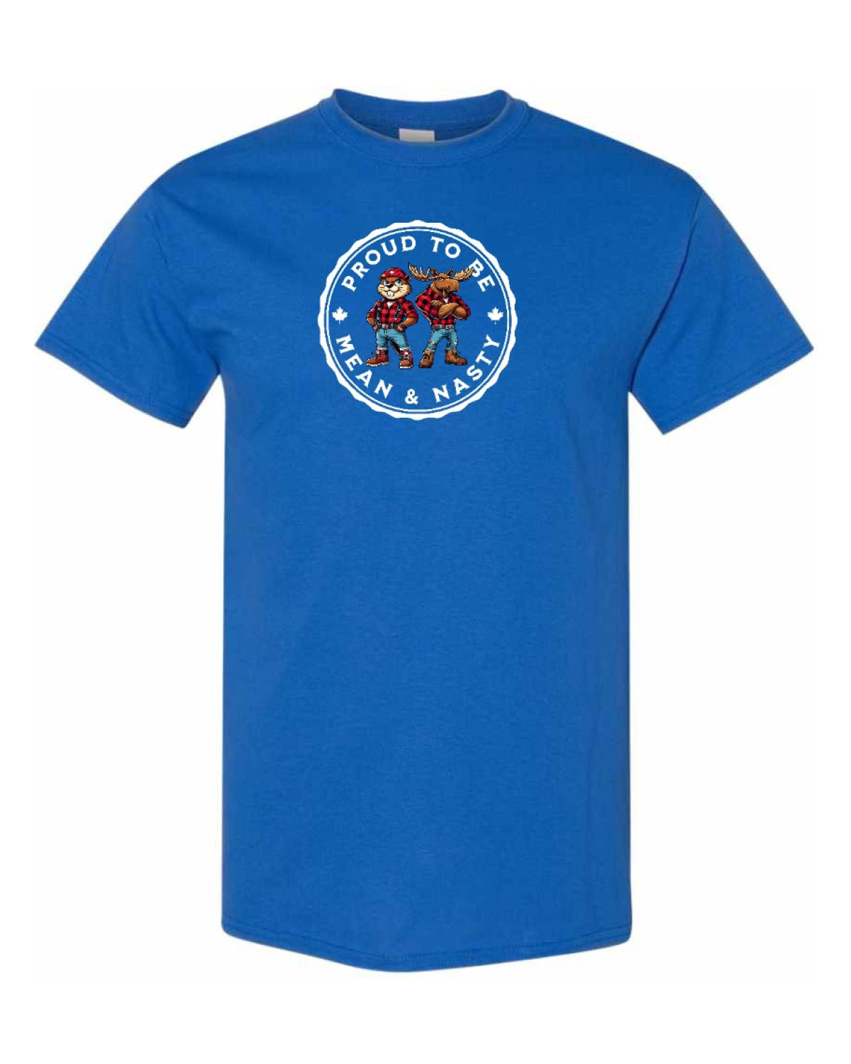 Proud to be Mean & Nasty Moose & Beaver Men's Tee