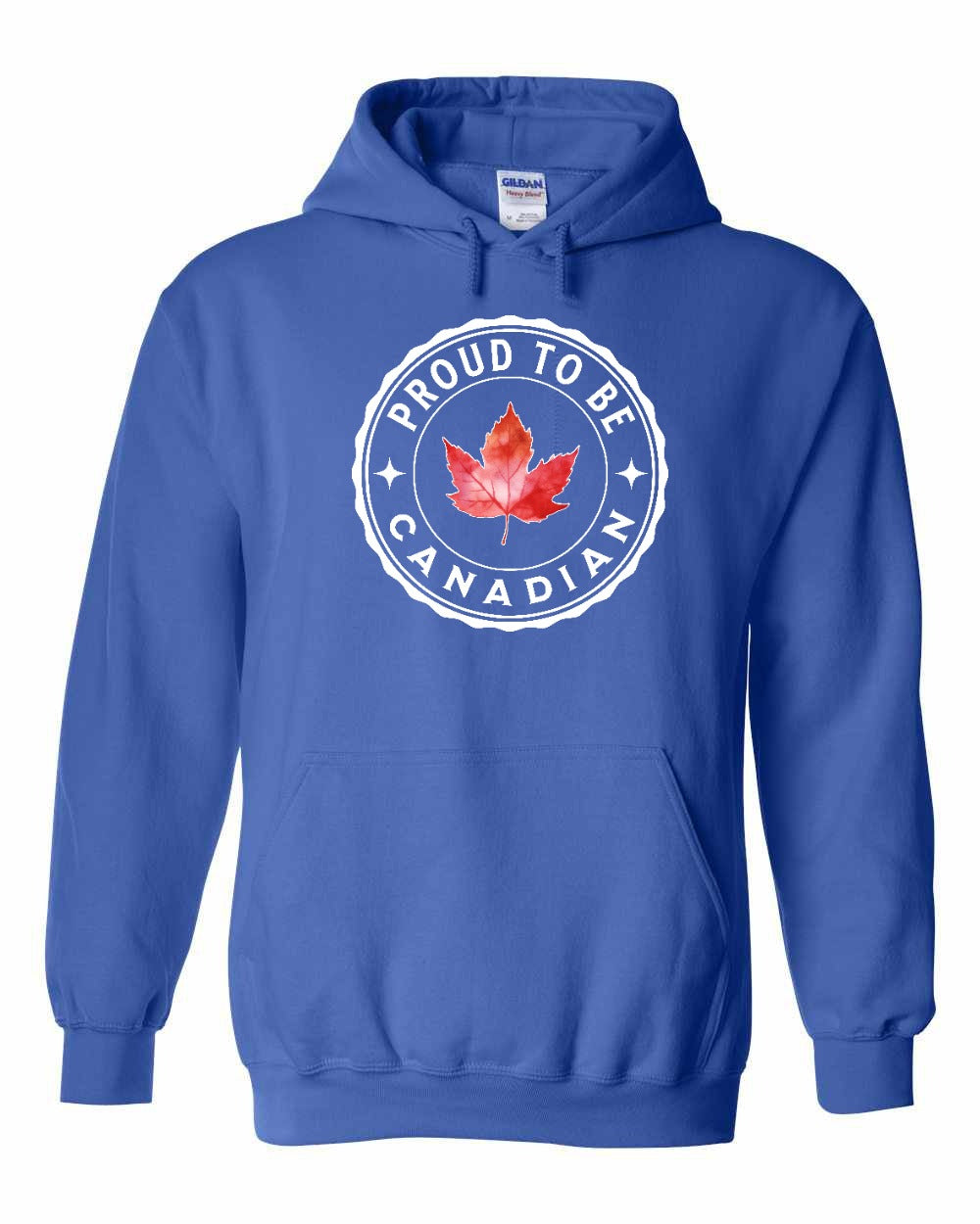 Proud to be Canadian leaf Full Front Pullover Hoodie