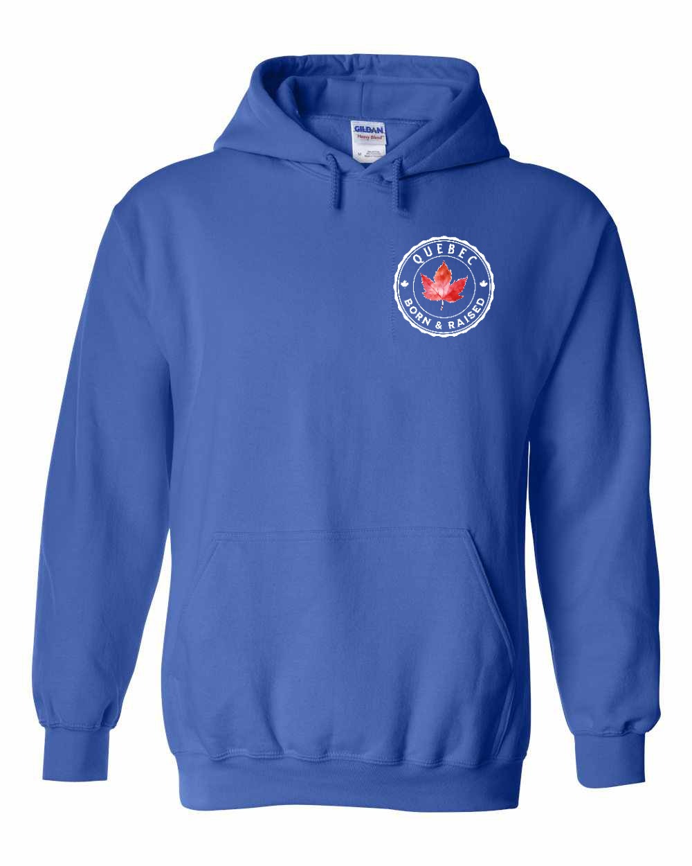 Born and Raised Quebec Left Chest Pullover