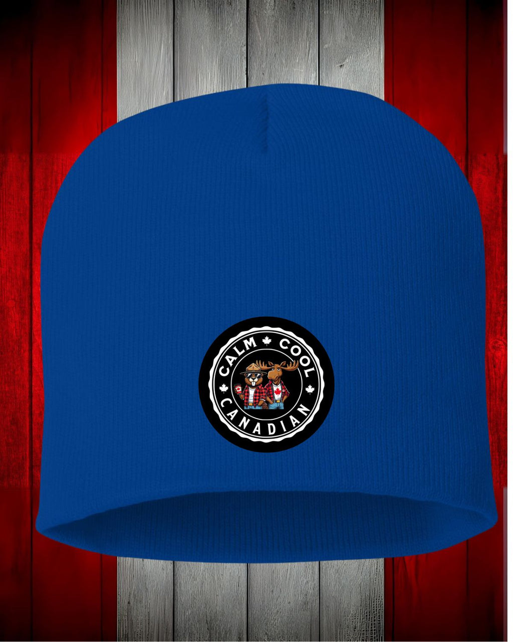 Calm Cool Canadian Moose & Beaver Toque