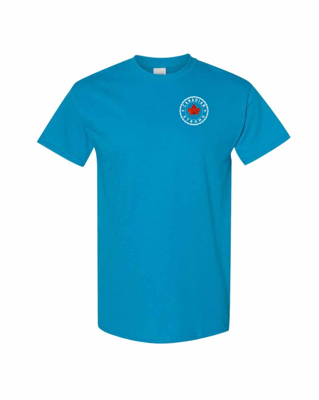 Canadian Strong Leaf Left Chest Men's Tee - Gildan Canada (sewn Internationally)