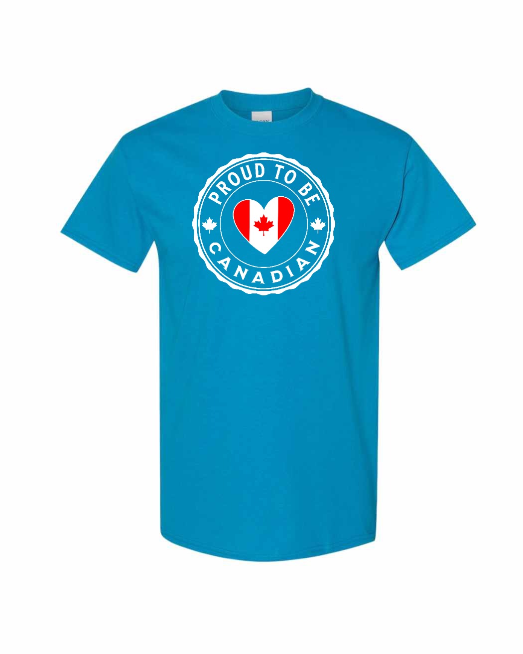 Proud to be Canadian heart flag Full Men's Tee