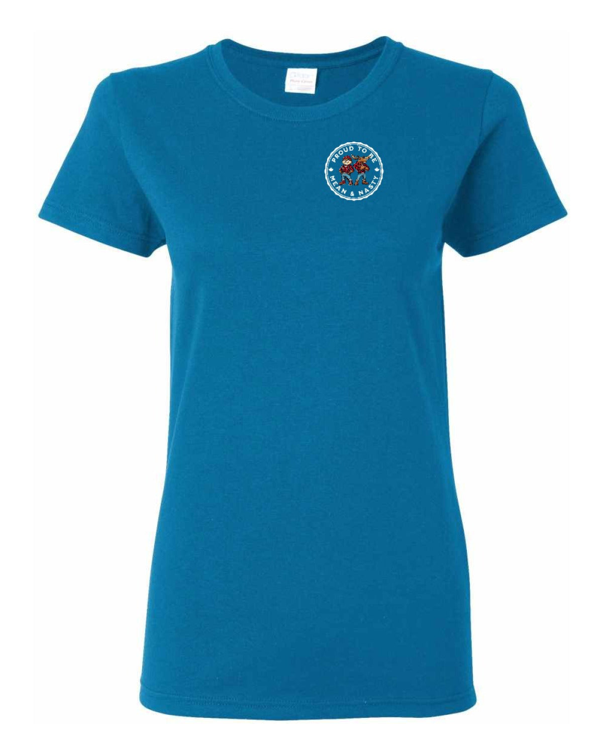 Proud to be Mean and Nasty Leaf Left Chest Women's Tee