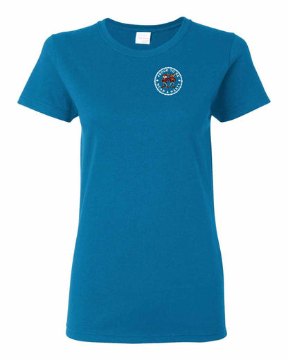 Proud to be Mean and Nasty Leaf Left Chest And Back Women's Tee - Gildan Canada (sewn Internationally)