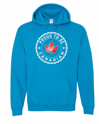 Proud to be Canadian leaf Full Front Pullover Hoodie