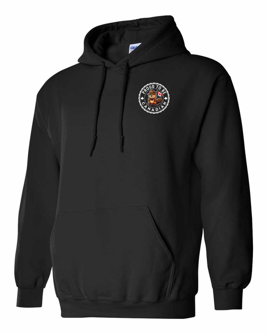 Proud To Be Canadian Female Beaver Left Chest Pullover