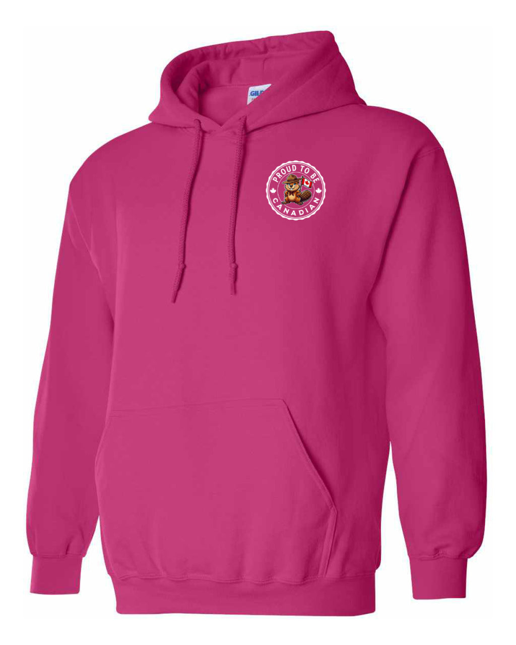 Proud To Be Canadian Female Beaver Left Chest  Pullover - Unisex