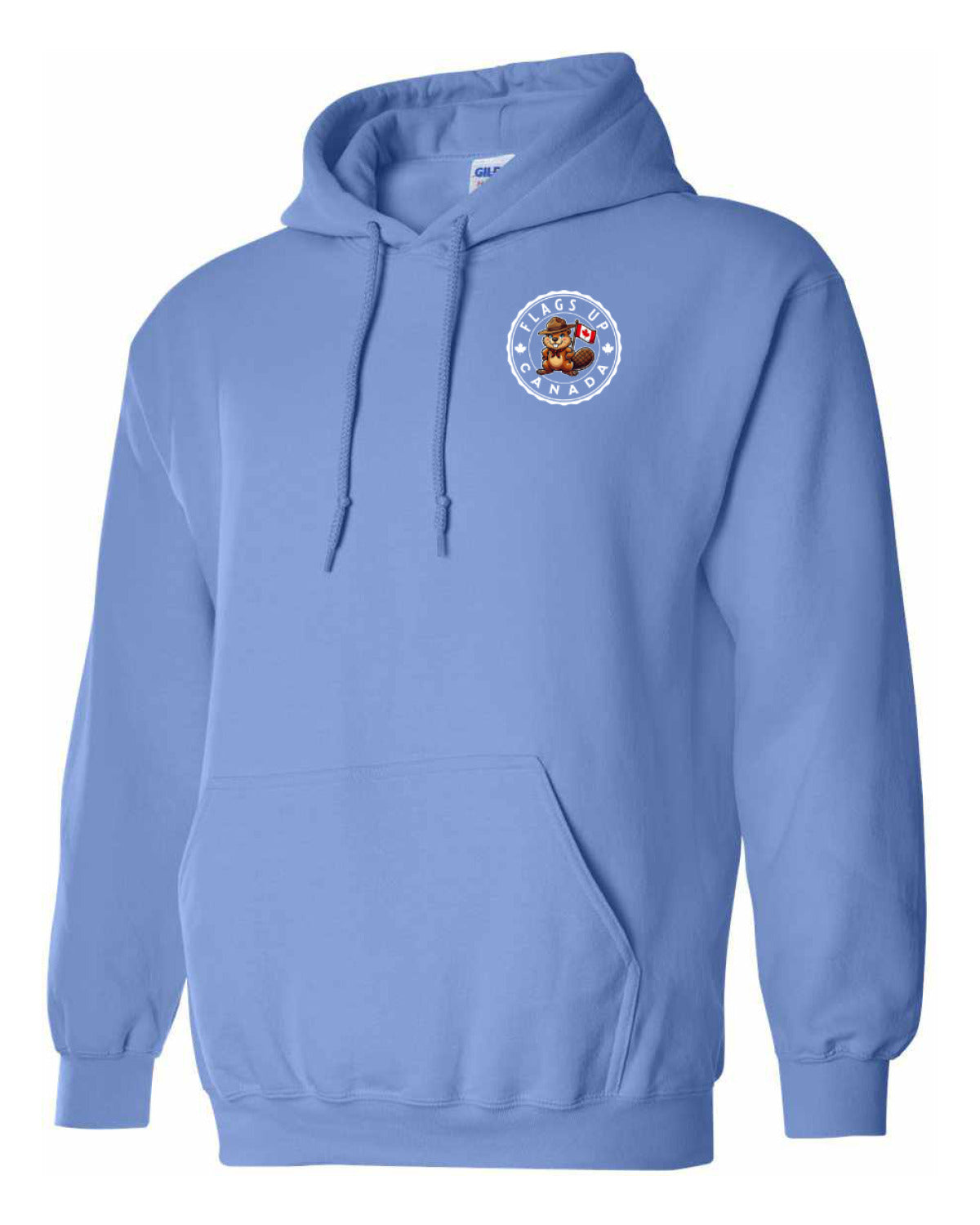 Flags Up Female Beaver Left Chest  Pullover - Unisex