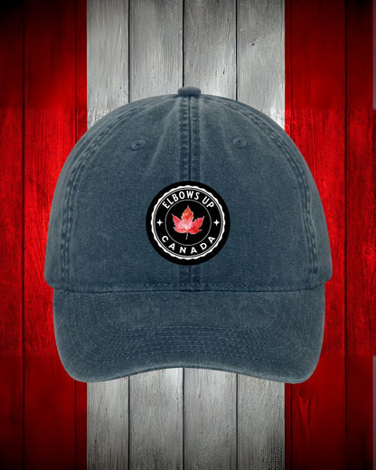 Elbows Up Leaf design Hat