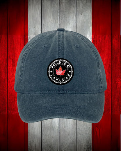 Proud to be Canadian Leaf design Hat