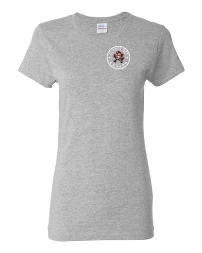 Gloves Off Beaver Left Chest Women's Tee - Gildan Canada (sewn Internationally)