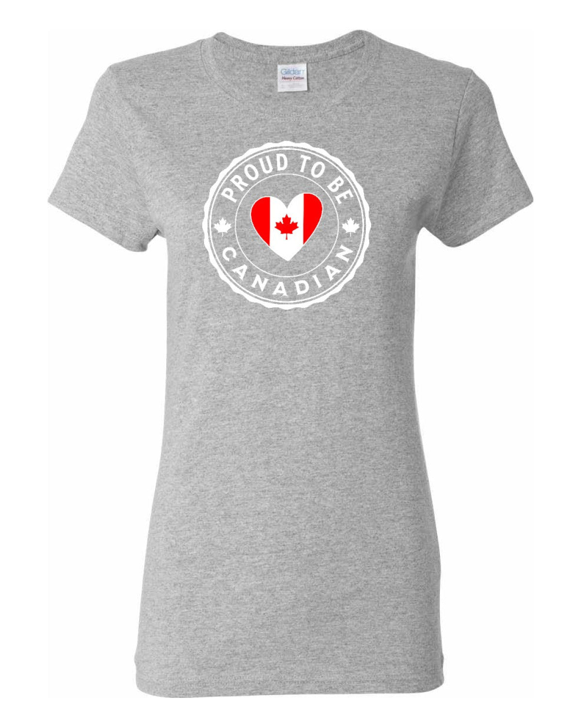 Proud to Be Canadian Heart   Women's Tee