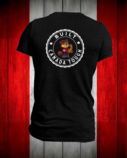 Built Canada Tough Rosie Left Chest and Back Men's Stanfield's Tee
