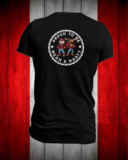 Proud to be mean & nasty M/B left chest and back Men's Stanfield's Tee