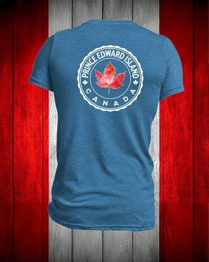 Prince Edward Island Canada left chest and back Men's Stanfield's Tee