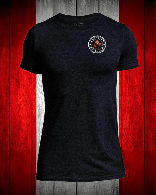 Canadian as Chuck Left Chest and Back  Men's Stanfield's Tee