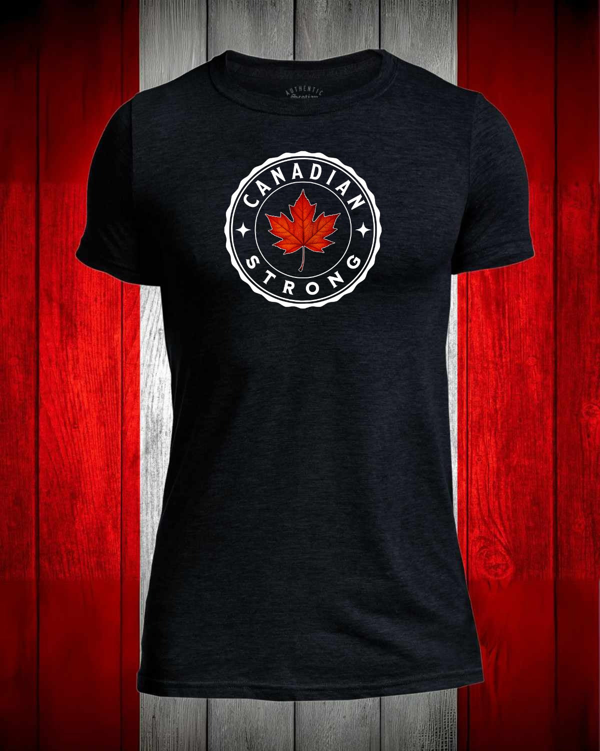 Canadian Strong Leaf Full Front Men's Stanfield's Tee