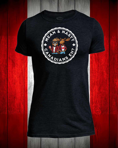 Mean and Nasty Canadian's Eh! Full Front Men's Stanfield's Tee