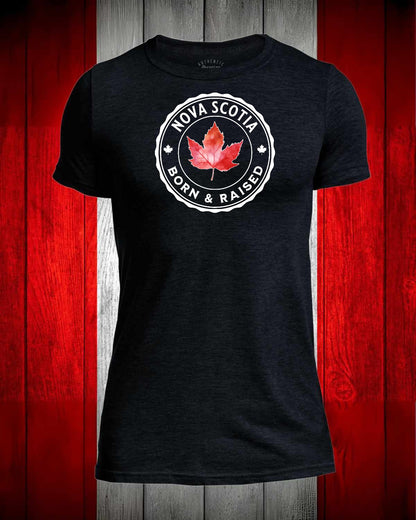 Nova Scotia Born and Raised Full Front Men's Stanfield's Tee