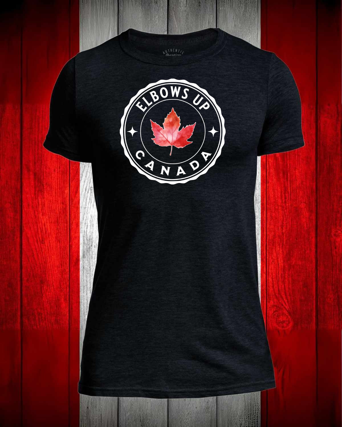 Elbows up Leaf Front Men's Stanfield's Tee
