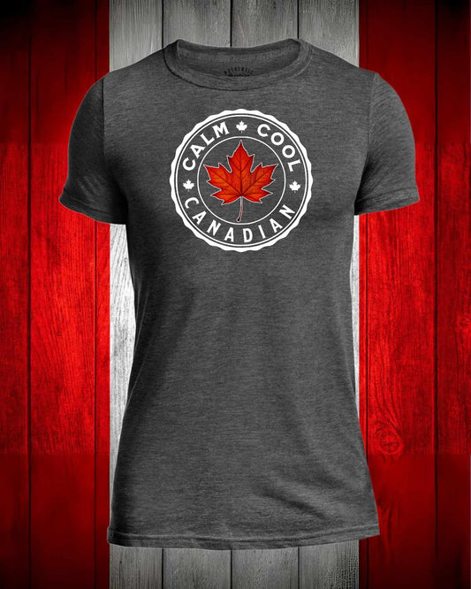 Calm Cool Canadian Leaf Full Front Men's Stanfield's Tee