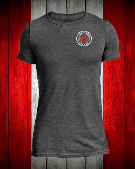Calm Cool Canadian Leaf Left Chest Men's Stanfield's Tee