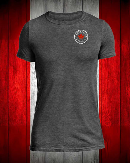 Canadian Strong Leaf left chest Men's Stanfield's Tee