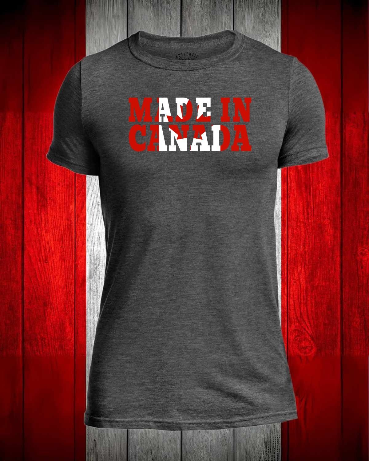 Made in Canada Flag Full Men's Stanfield's Tee