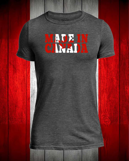 Made in Canada Flag Full Men's Stanfield's Tee