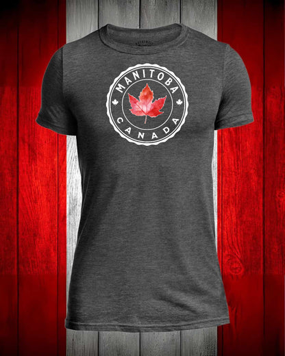 Manitoba Canada Full Front Men's Stanfield's Tee