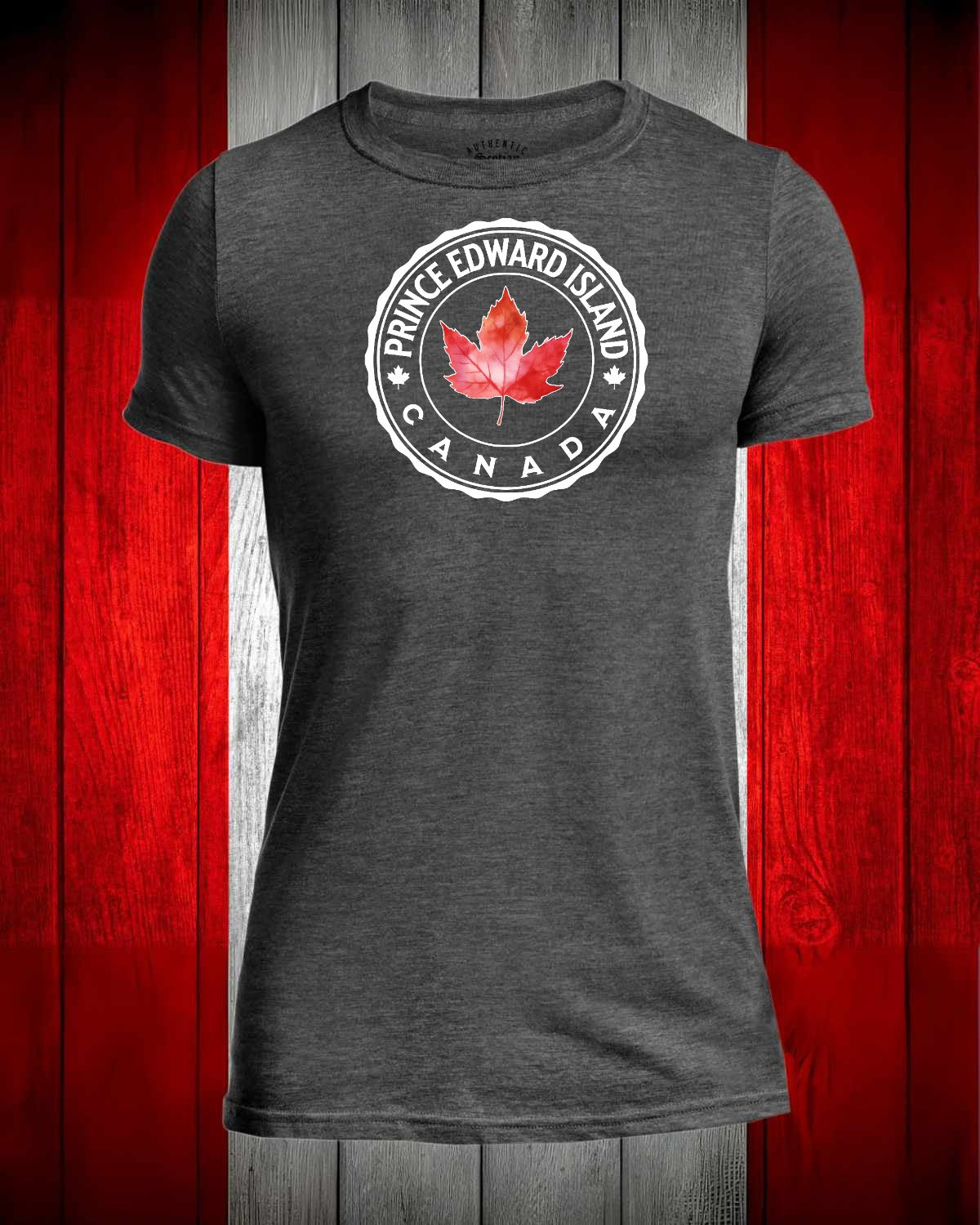 Prince Edward Island Canada Full Front Men's Stanfield's Tee