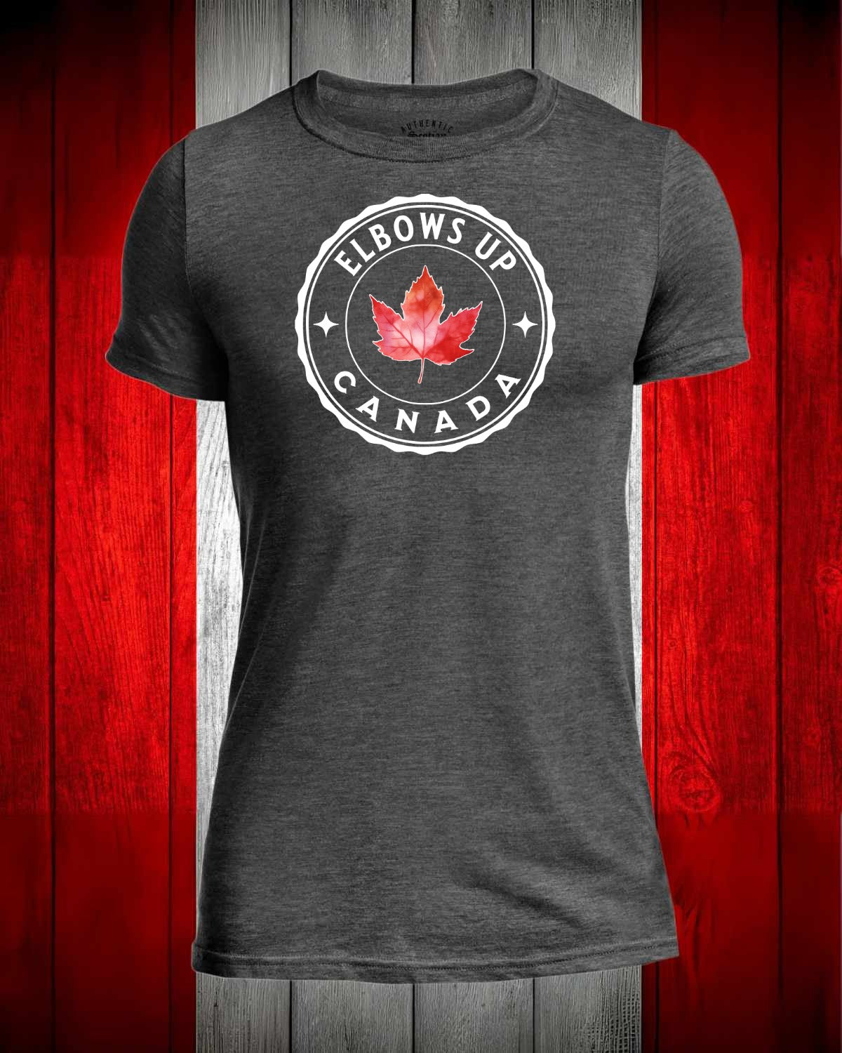 Elbows up Leaf Front Men's Stanfield's Tee