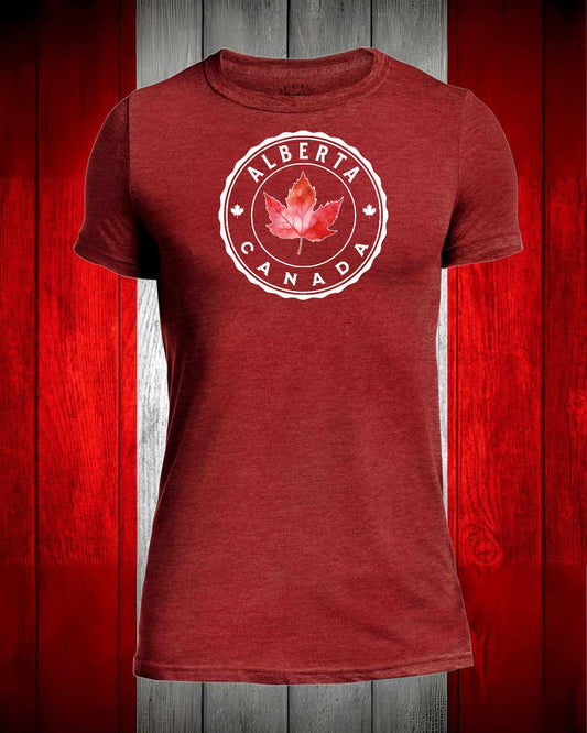 Alberta Canada Full Front Men's Stanfield's Tee
