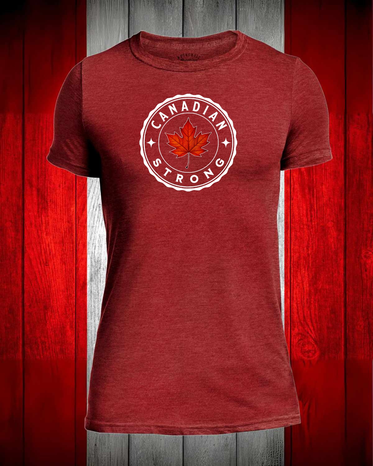 Canadian Strong Leaf Full Front Men's Stanfield's Tee