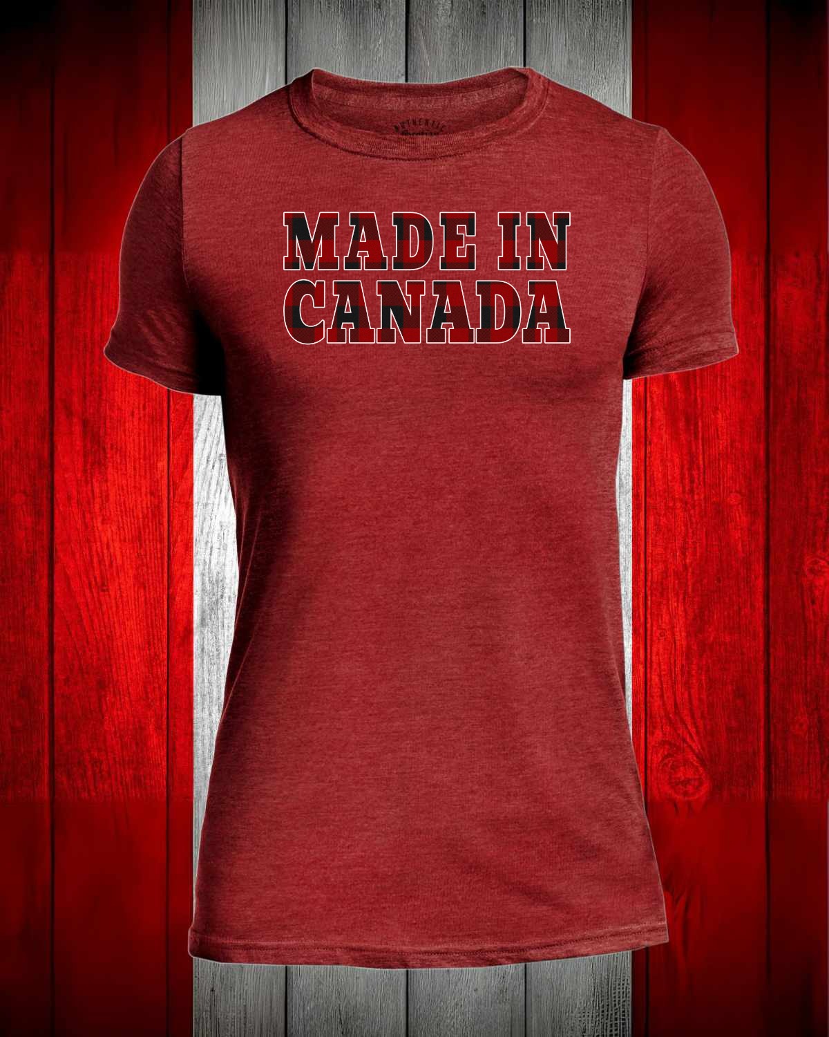 Made in Canada Plaid Full Men's Stanfield's Tee