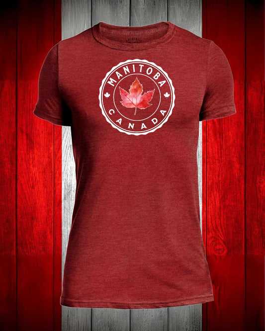 Manitoba Canada Full Front Men's Stanfield's Tee