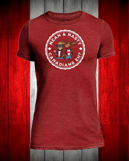 Mean and Nasty Canadian's Eh! Full Front Men's Stanfield's Tee
