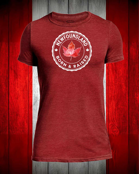 Newfoundland Born and Raised Full Front Men's Stanfield's Tee