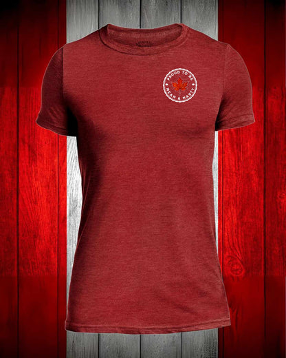 Proud to be Mean and Nasty Leaf left Chest Men's Stanfield's Tee