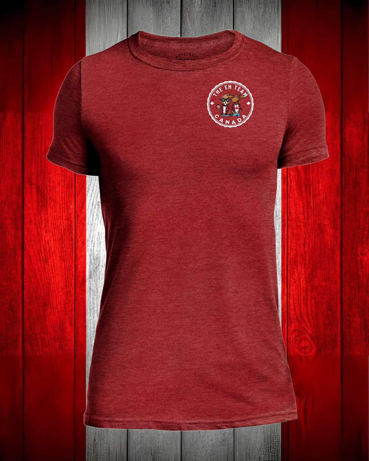 The Eh Team left chest and back Men's Stanfield's Tee