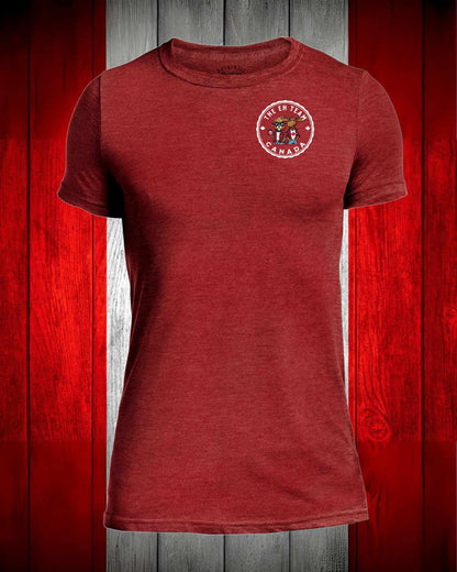 The Eh Team left chest and back Men's Stanfield's Tee