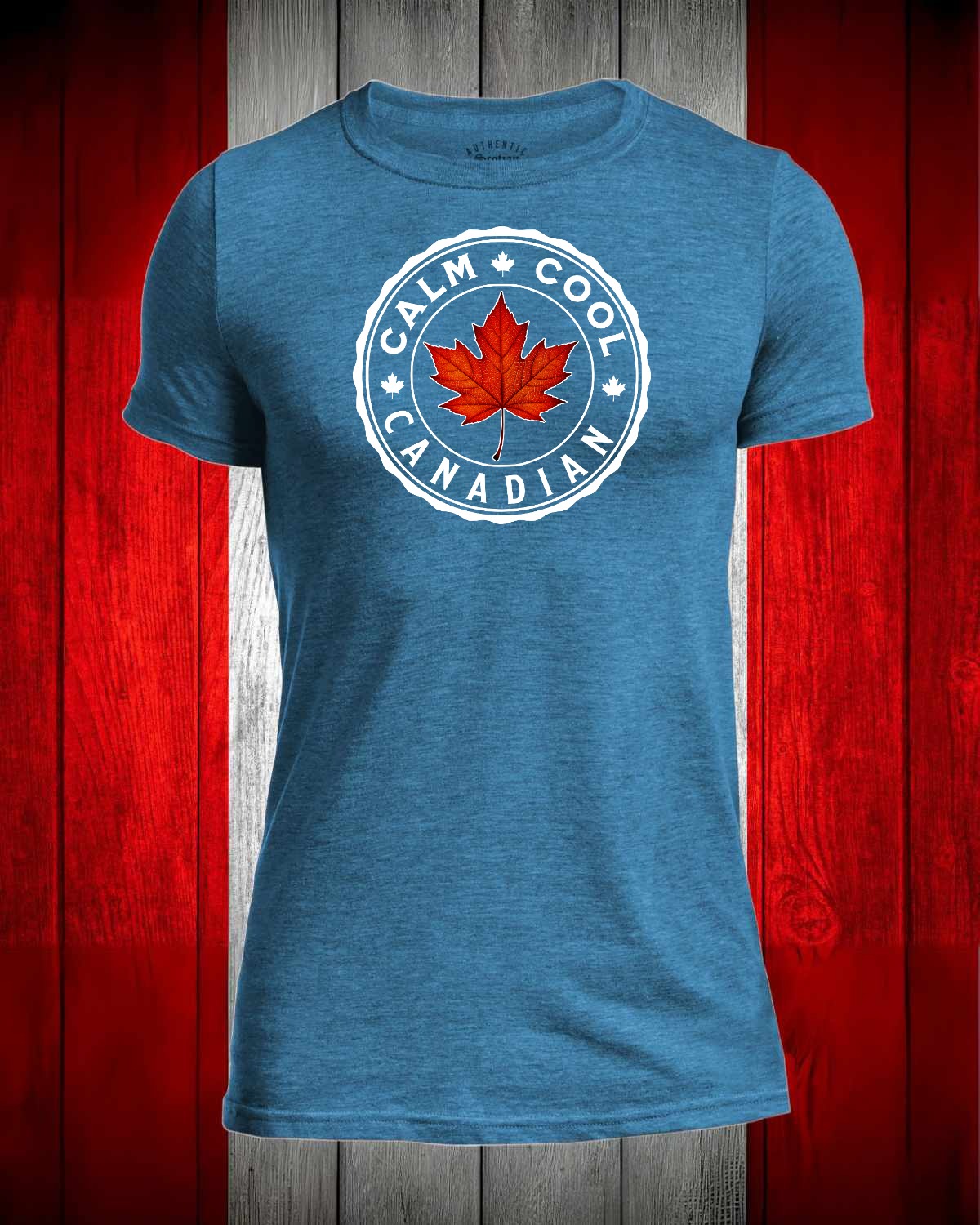 Calm Cool Canadian Leaf Full Front Men's Stanfield's Tee