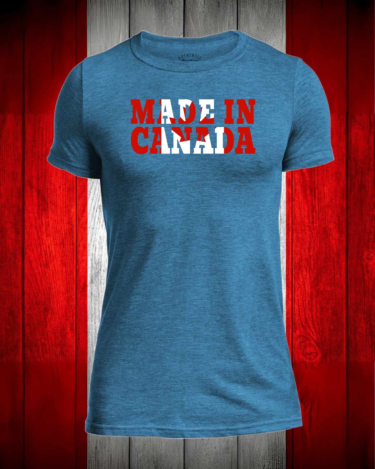 Made in Canada Flag Full Men's Stanfield's Tee