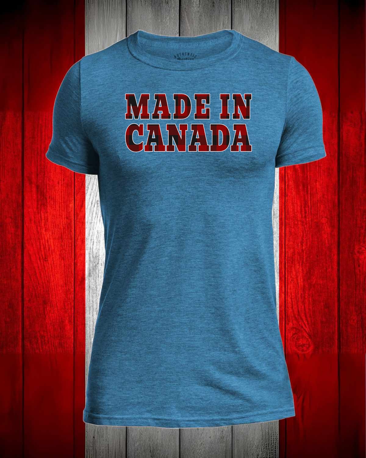 Made in Canada Plaid Full Men's Stanfield's Tee