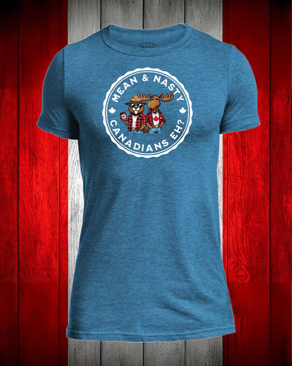 Mean and Nasty Canadian's Eh! Full Front Men's Stanfield's Tee