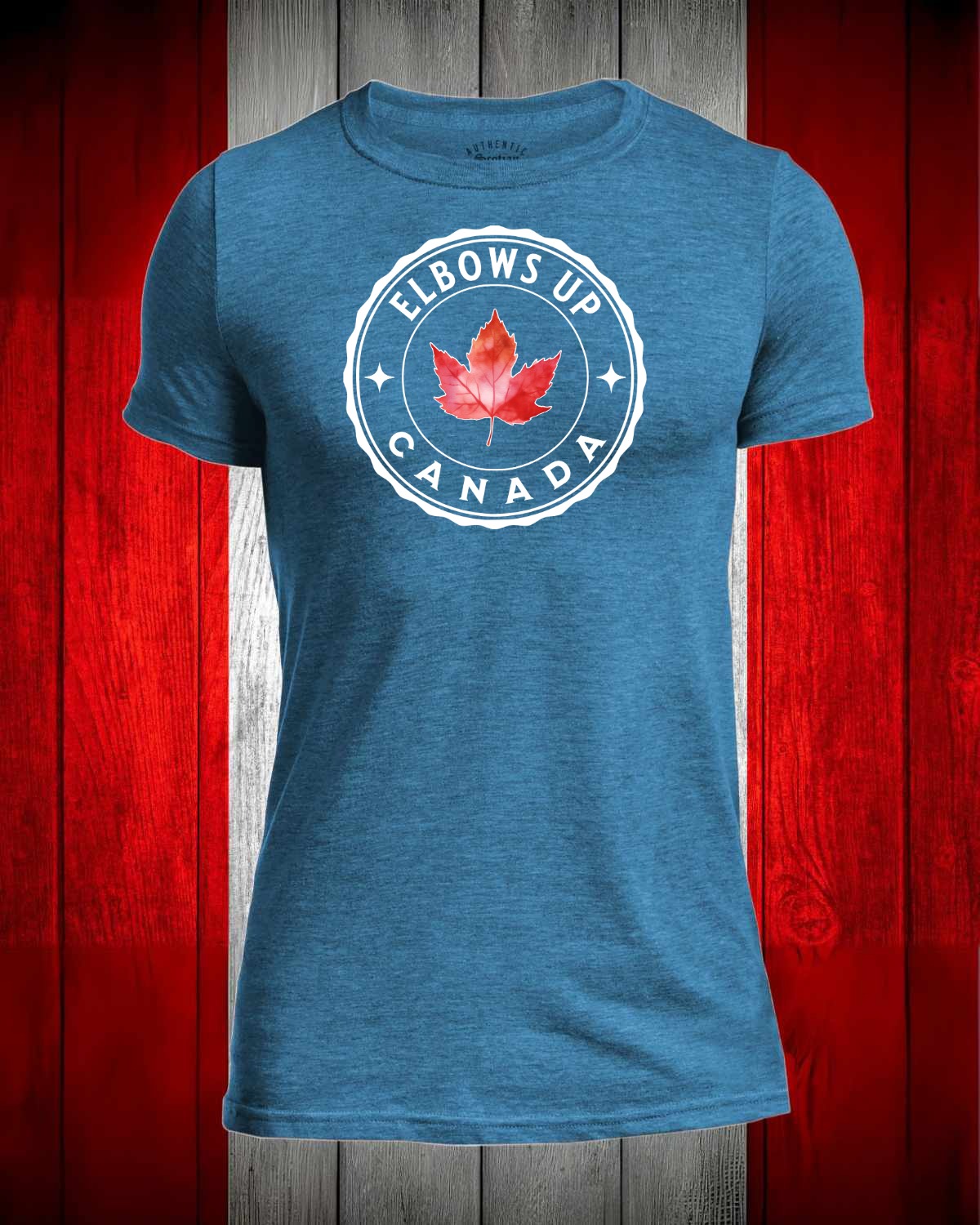 Elbows up Leaf Front Men's Stanfield's Tee