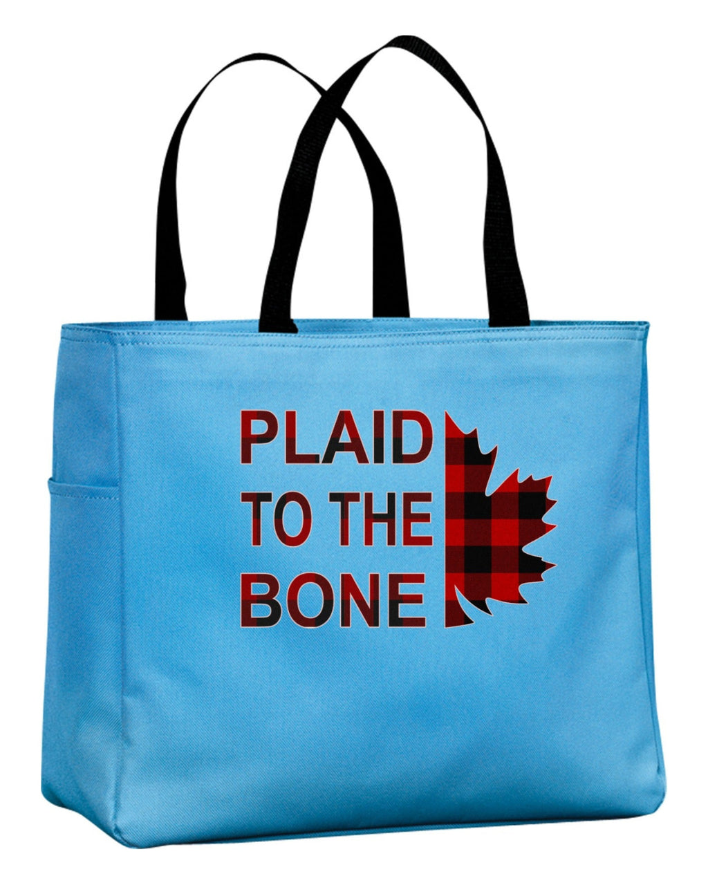 Plaid To The Bone Stacked Tote Bag