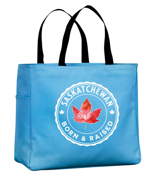 Saskatchewan Born & Raised Tote Bag