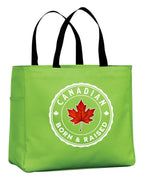 Canadian Born & Raised Leaf Tote Bag