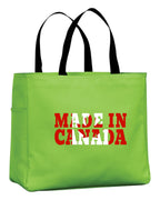 Made In Canada Flag Background Tote Bag